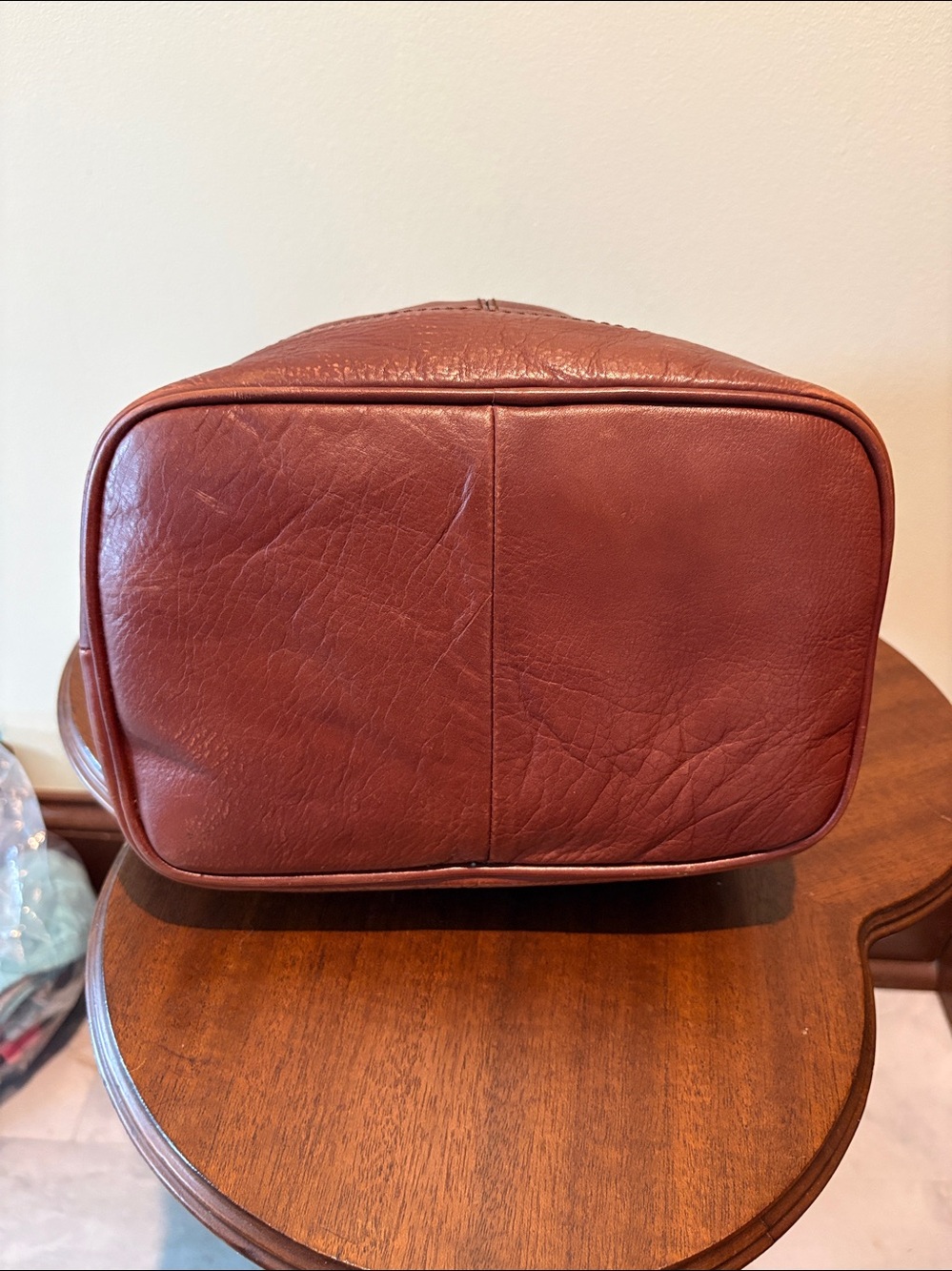 Fossil   Shoulder Bag  bucket bag  hobo bag  genuine leather
Saddle Brown  EUC - Picture 7 of 14